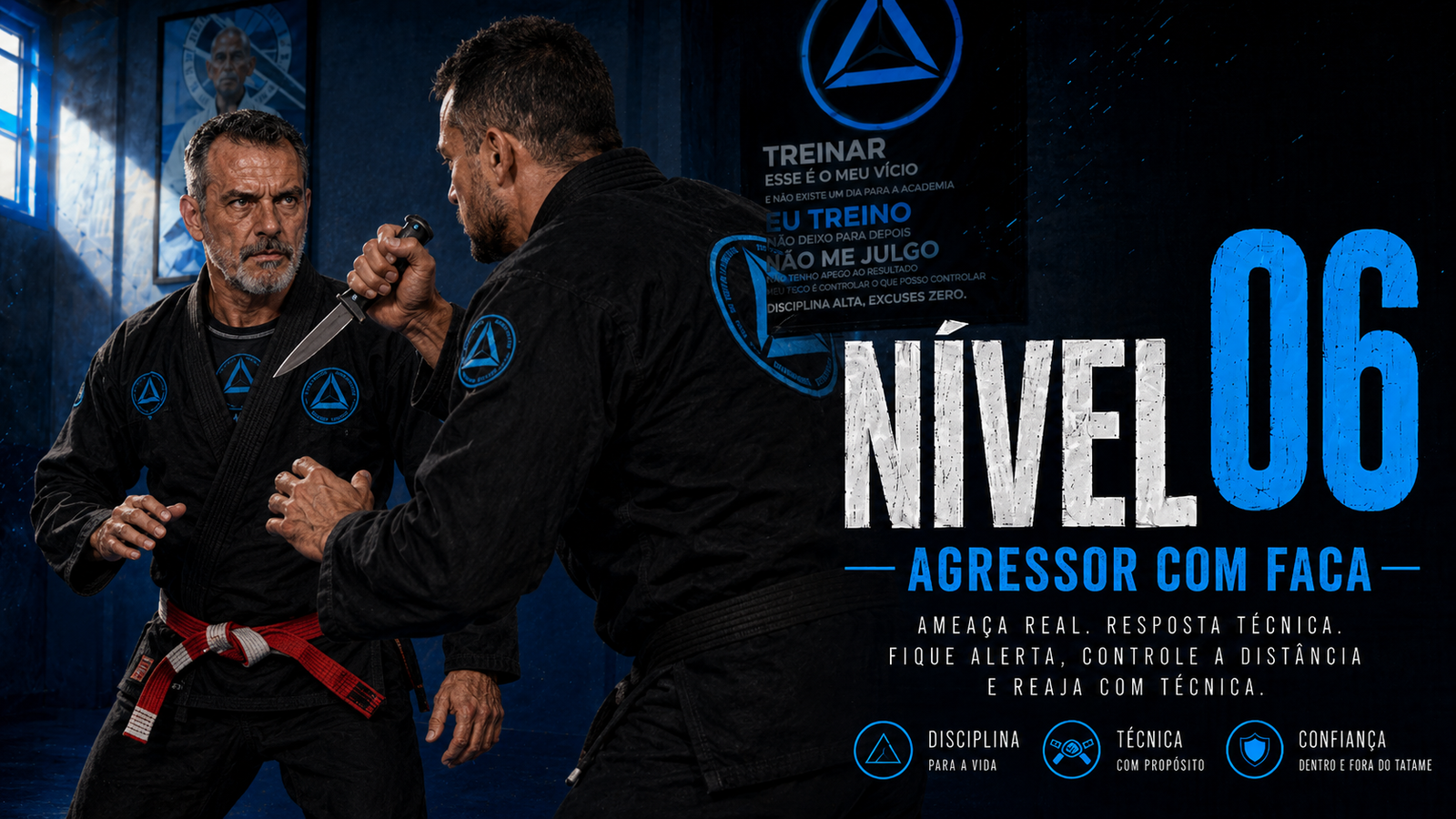 DEFESA AGRESSOR COM FACA