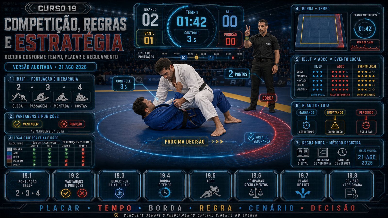 Competição, regras e estratégia de luta