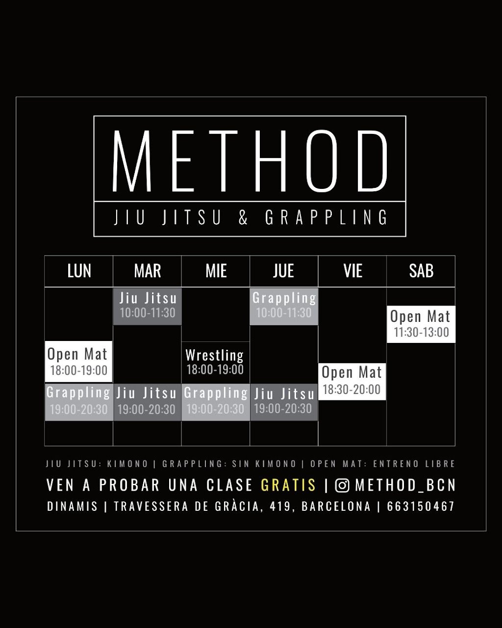 Method BCN — academia de Jiu-Jitsu
