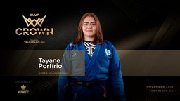 Tayane Porfírio Mira o Título Super Pesado do The Crown — Federação de Jiu-Jitsu