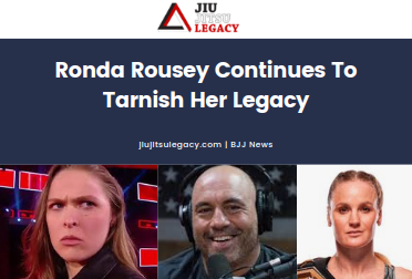A Amargura de Ronda Rousey Continua a Manchar Seu Legado — Federação de Jiu-Jitsu