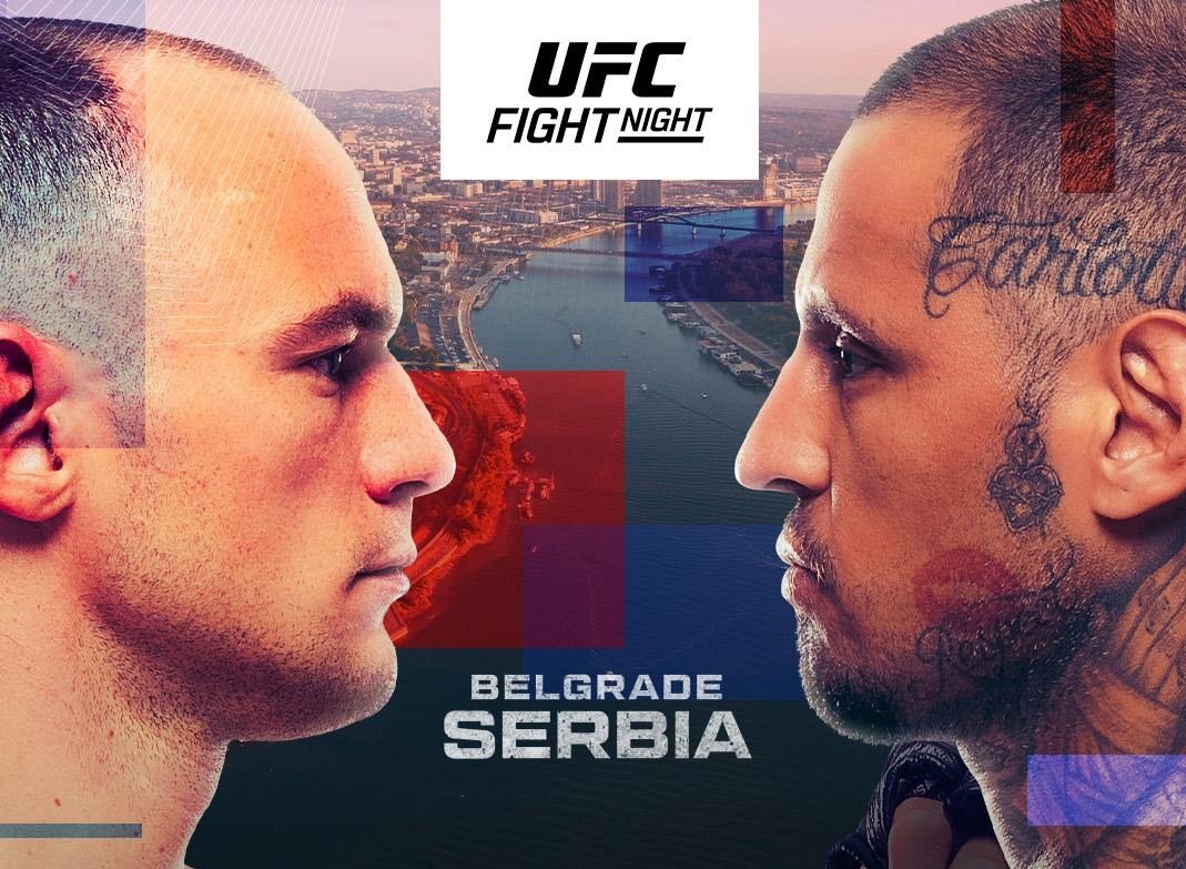 Pôster do UFC Belgrado é lançado para "Medic vs. Rodriguez" em 1º de agosto na Sérvia — Federação de Jiu-Jitsu